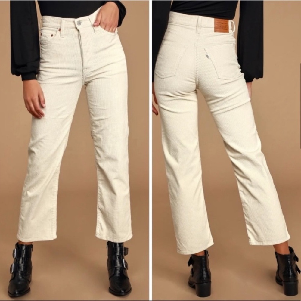 Levi’s Corduroy Ribcage Straight Leg Pants